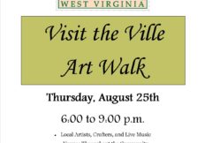 Visit the Ville Art Walk Poster August 2016